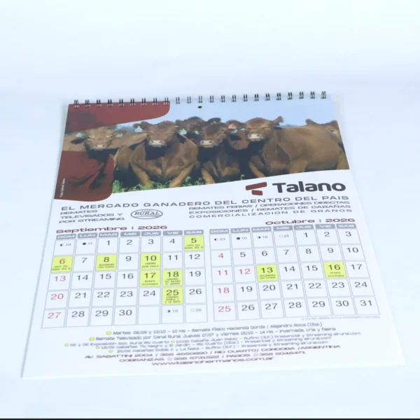 Impresión de Calendarios Personalizados